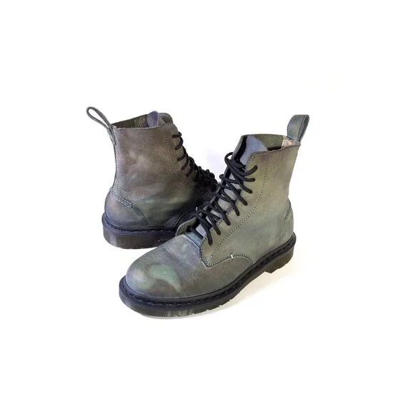 DR. MARTENS BOOTS 1460 Tie Dye Distressed Style Womens Size 8.5 - 9 US